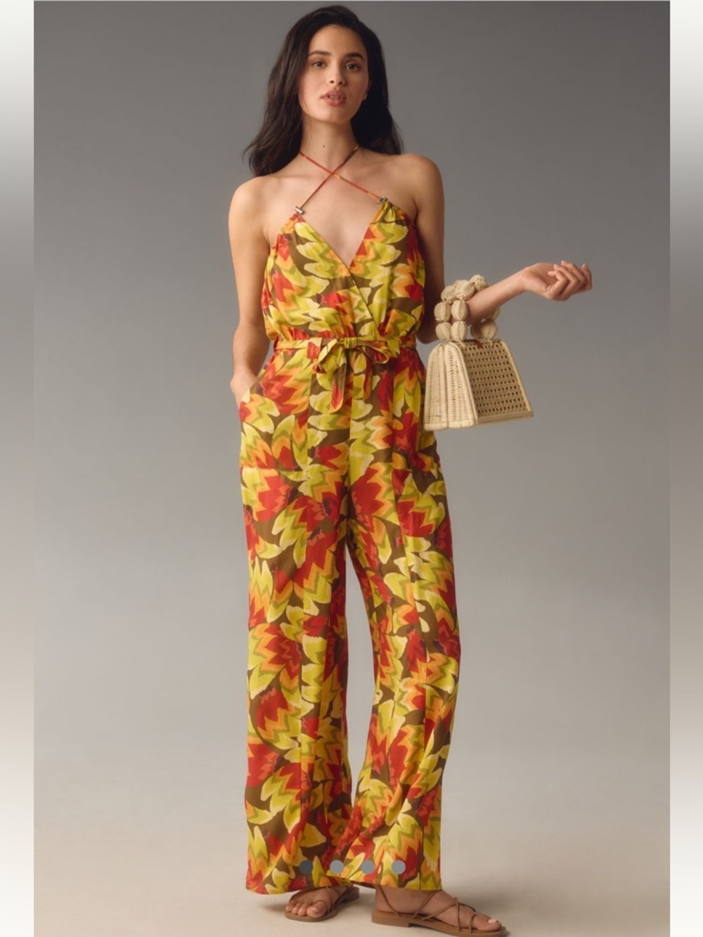 Farm Rio x Anthropologie Fruit Print Jumpsuit | XL | NWT